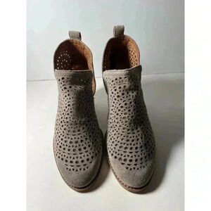 Jeffrey Campbell Gray Suede Women's Ankle Boots